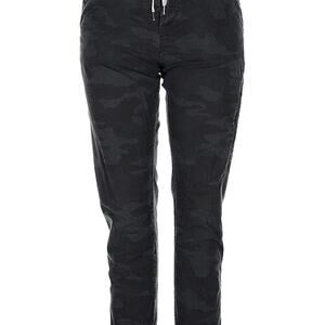 Vuori woman’s Camo Ripstop Jogger Pants Medium Green Drawstring Elastic Waist